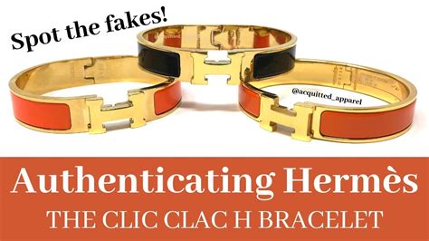 hermes clic fake vs real|hermes clic clac counterfeit bracelet.